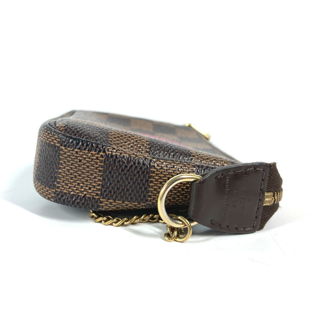 LOUIS VUITTON Handbag N58011 Damier canvas Brown Damier T&B Mini Pochette Accessories Women Used Authentic