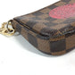 LOUIS VUITTON Handbag N58011 Damier canvas Brown Damier T&B Mini Pochette Accessories Women Used Authentic