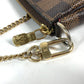 LOUIS VUITTON Handbag N58011 Damier canvas Brown Damier T&B Mini Pochette Accessories Women Used Authentic