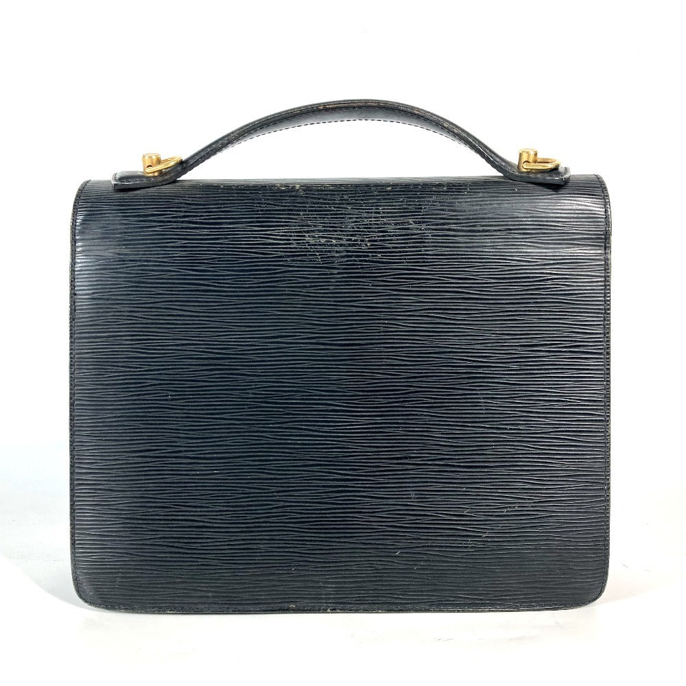 LOUIS VUITTON Handbag M52122 Epi Leather black Epi Monceau mens Used Authentic