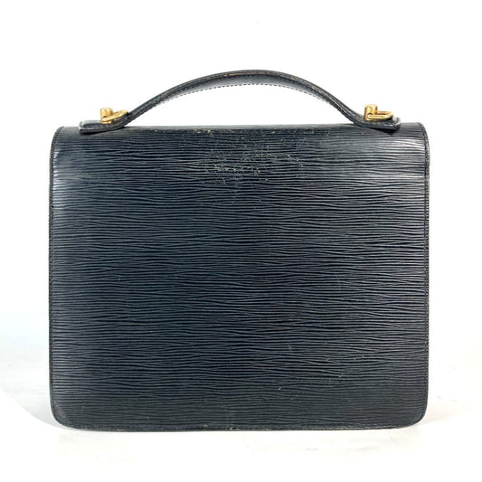 LOUIS VUITTON Handbag M52122 Epi Leather black Epi Monceau mens Used Authentic