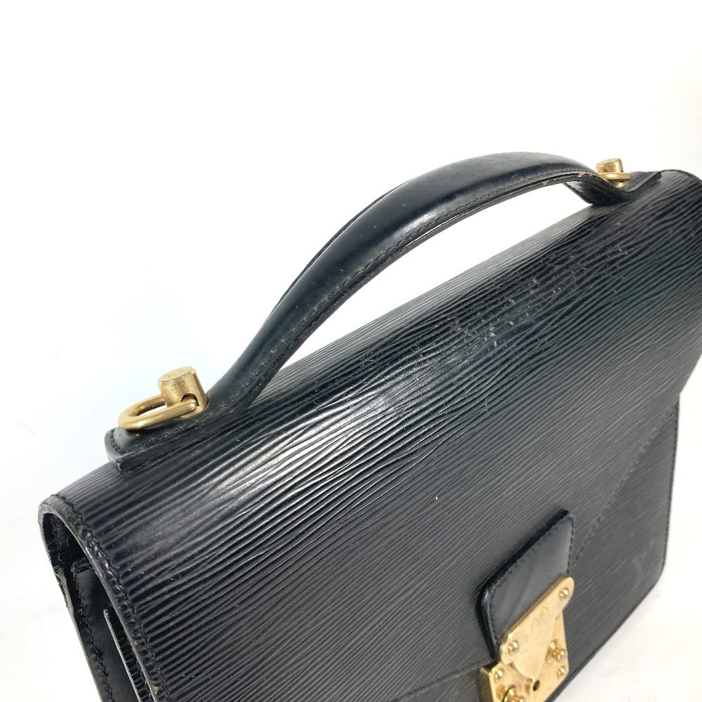 LOUIS VUITTON Handbag M52122 Epi Leather black Epi Monceau mens Used Authentic