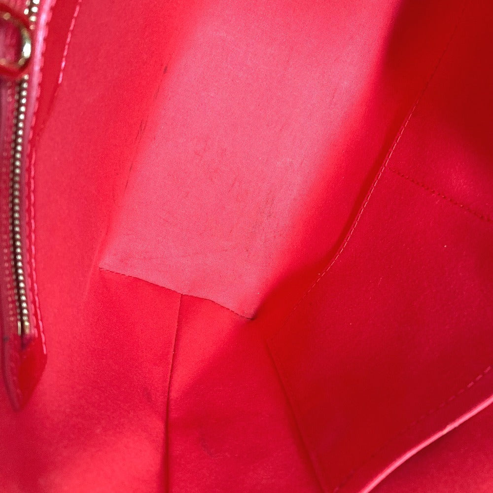 LOUIS VUITTON Shoulder Bag M91727 Monogram Vernis Red Monogram Vernis Avalon MM Women Used Authentic