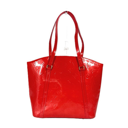 LOUIS VUITTON Shoulder Bag M91727 Monogram Vernis Red Monogram Vernis Avalon MM Women Used Authentic