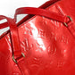 LOUIS VUITTON Shoulder Bag M91727 Monogram Vernis Red Monogram Vernis Avalon MM Women Used Authentic