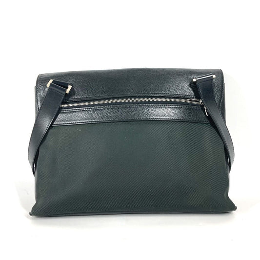 LOUIS VUITTON Shoulder Bag M30882 Nylon, Taiga Leather green Taiga Saratov GM Women Used Authentic