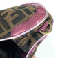 FENDI Handbag Canvas / leather Brown vintage Zucca logo
