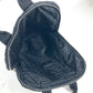 PRADA Handbag Nylon black quilting Triangle logo plate