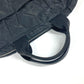 PRADA Handbag Nylon black quilting Triangle logo plate