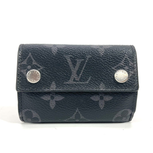 LOUIS VUITTON Trifold wallet M67630 Monogram Eclipse Canvas black Monogram Eclipse Discovery Compact mens Used Authentic