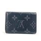 LOUIS VUITTON Trifold wallet M67630 Monogram Eclipse Canvas black Monogram Eclipse Discovery Compact mens Used Authentic