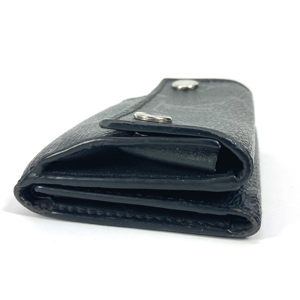 LOUIS VUITTON Trifold wallet M67630 Monogram Eclipse Canvas black Monogram Eclipse Discovery Compact mens Used Authentic
