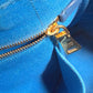 PRADA Handbag canvas blue logo Canapa mini Women Used Authentic