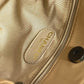 CHANEL Shoulder Bag leather beige vintage CC COCO Mark Fringe Tassel