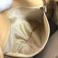 CHANEL Shoulder Bag leather beige vintage CC COCO Mark Fringe Tassel