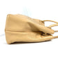CHANEL Shoulder Bag leather beige vintage CC COCO Mark Fringe Tassel
