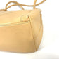 CHANEL Shoulder Bag leather beige vintage CC COCO Mark Fringe Tassel