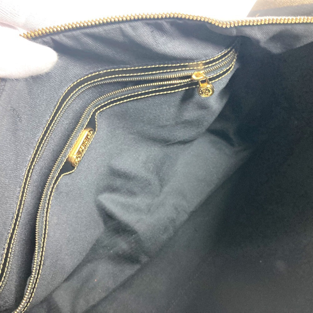 FENDI Boston Duffel bag PVC / Leather khaki 2WAY Bag Shoulder Bag Vintage Pecan