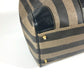 FENDI Boston Duffel bag PVC / Leather khaki 2WAY Bag Shoulder Bag Vintage Pecan