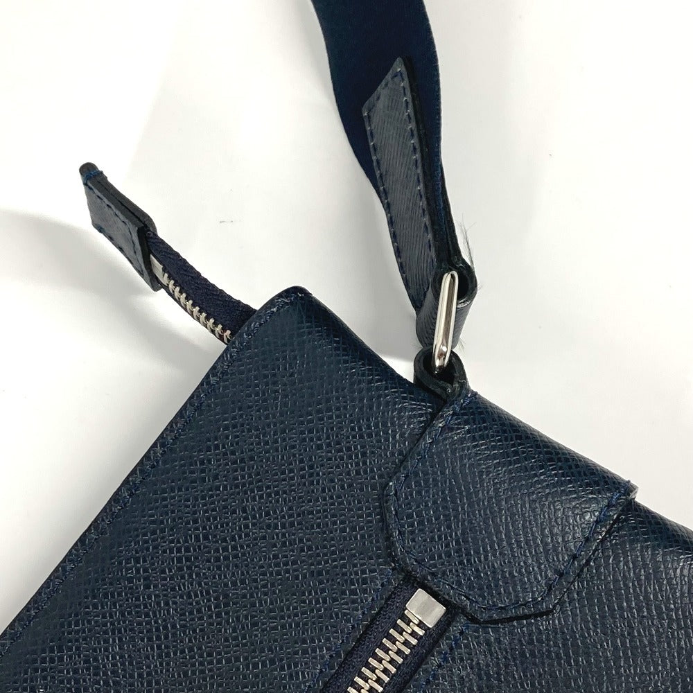 LOUIS VUITTON Shoulder Bag M32629 Taiga Leather Navy Taiga Sasha