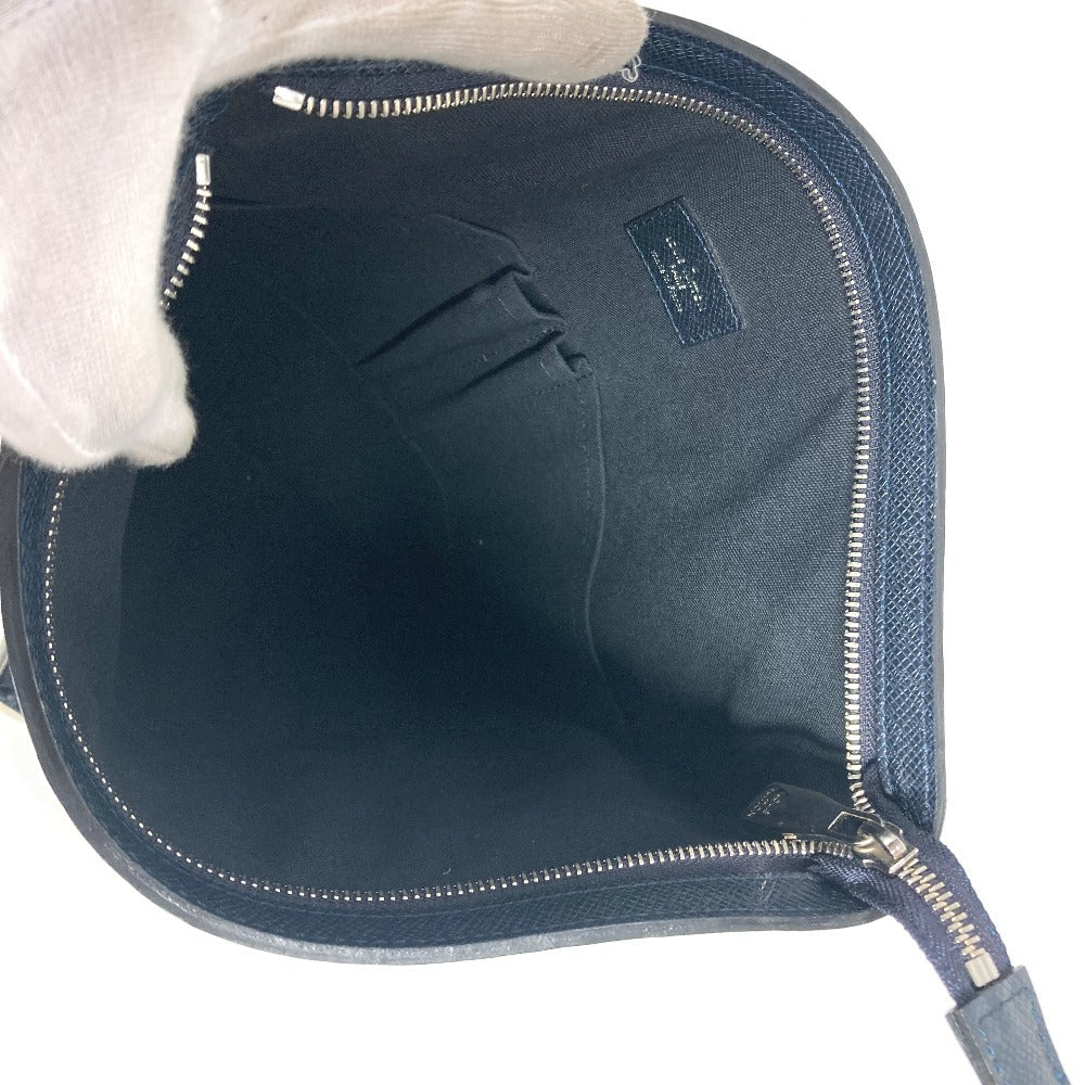 LOUIS VUITTON Shoulder Bag M32629 Taiga Leather Navy Taiga Sasha