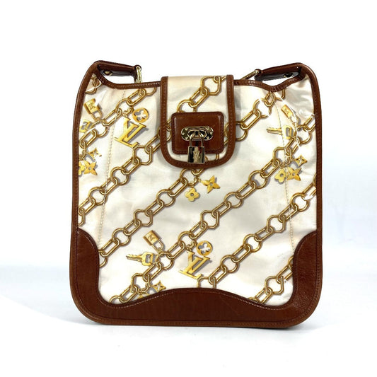 LOUIS VUITTON Shoulder Bag M95158 Plastics, Leather white Monogram charm Musette