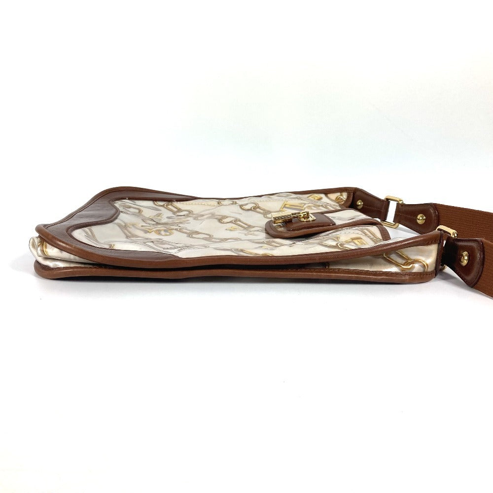 LOUIS VUITTON Shoulder Bag M95158 Plastics, Leather white Monogram charm Musette