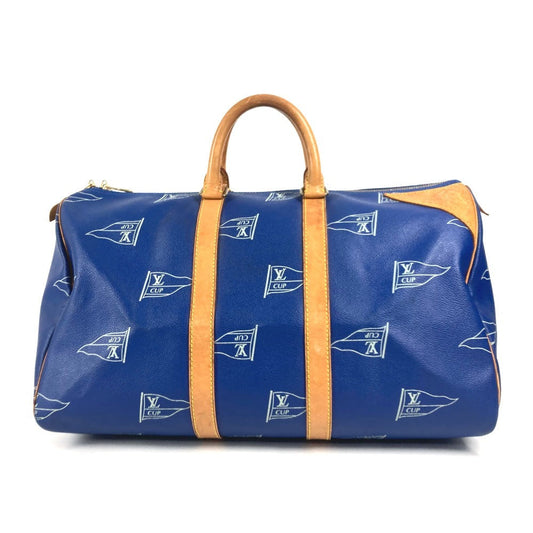 LOUIS VUITTON Boston Duffel bag M80014 Canvas, Leather blue LVCUP Keepall 45 unisex(Unisex) Used Authentic