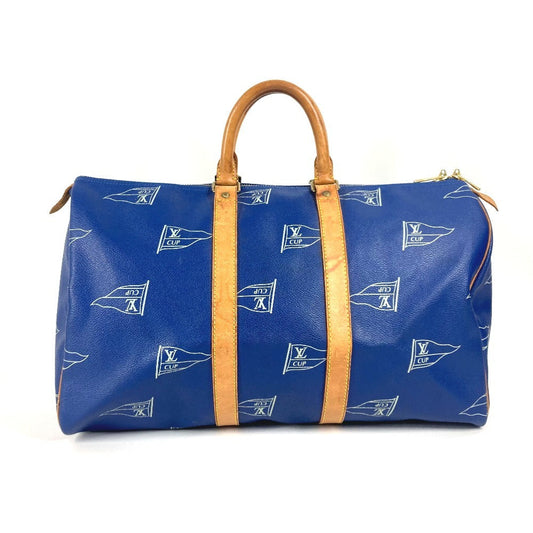 LOUIS VUITTON Boston Duffel bag M80014 Canvas, Leather blue LVCUP Keepall 45 unisex(Unisex) Used Authentic