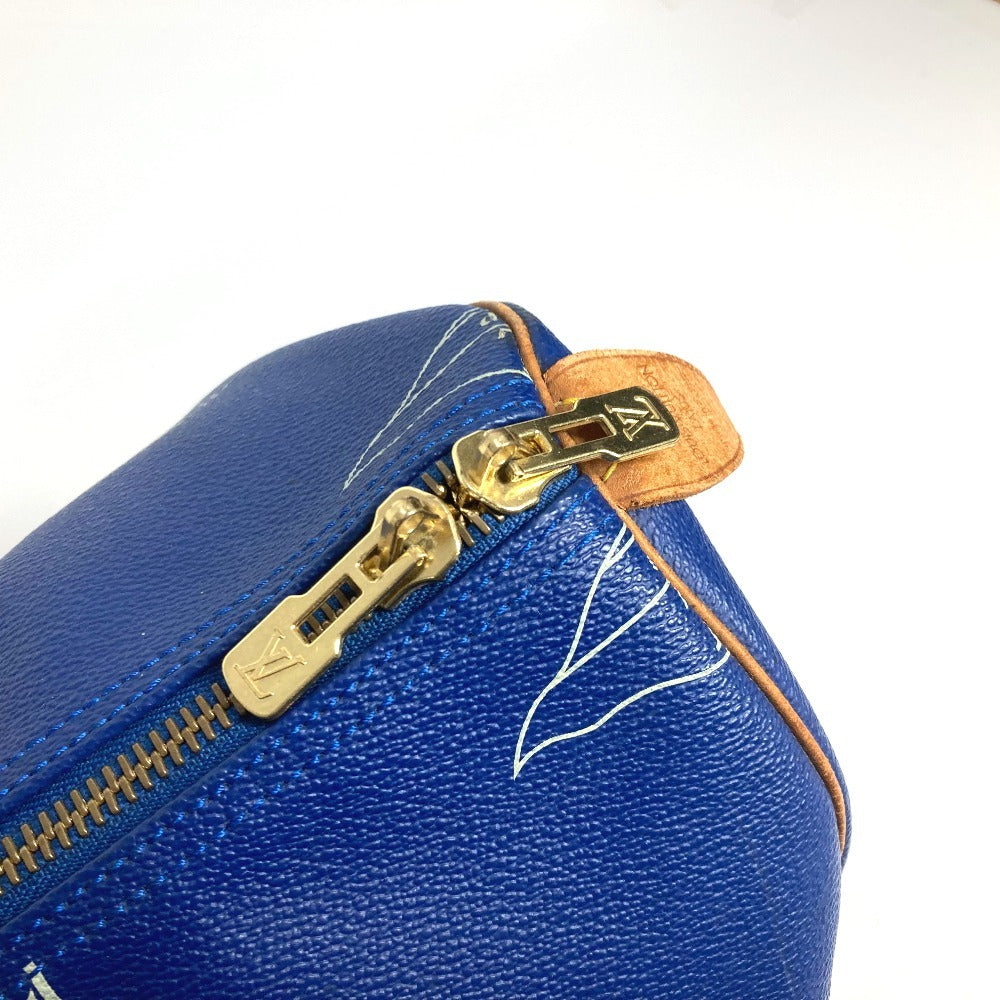 LOUIS VUITTON Boston Duffel bag M80014 Canvas, Leather blue LVCUP Keepall 45 unisex(Unisex) Used Authentic