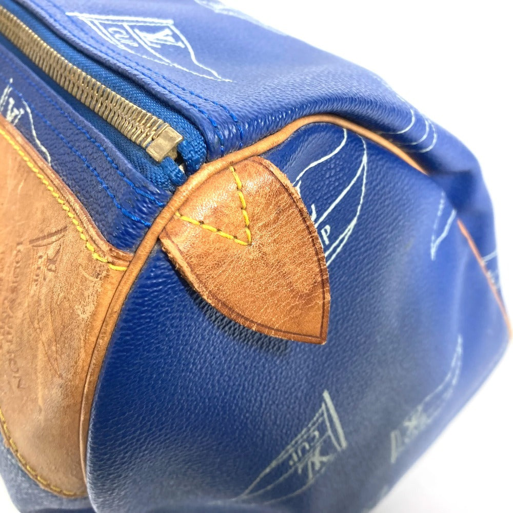 LOUIS VUITTON Boston Duffel bag M80014 Canvas, Leather blue LVCUP Keepall 45 unisex(Unisex) Used Authentic