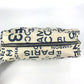 CHANEL Pouch canvas white Bysy line Pouch