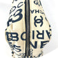 CHANEL Pouch canvas white Bysy line Pouch