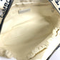 CHANEL Pouch canvas white Bysy line Pouch