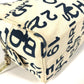 CHANEL Pouch canvas white Bysy line Pouch