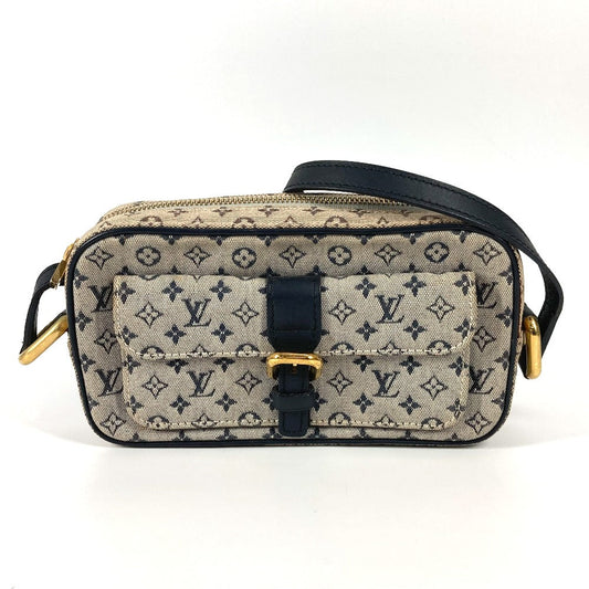 LOUIS VUITTON Shoulder Bag M92217 Monogram mini canvas Navy Monogram Mini Juliet Women Used Authentic