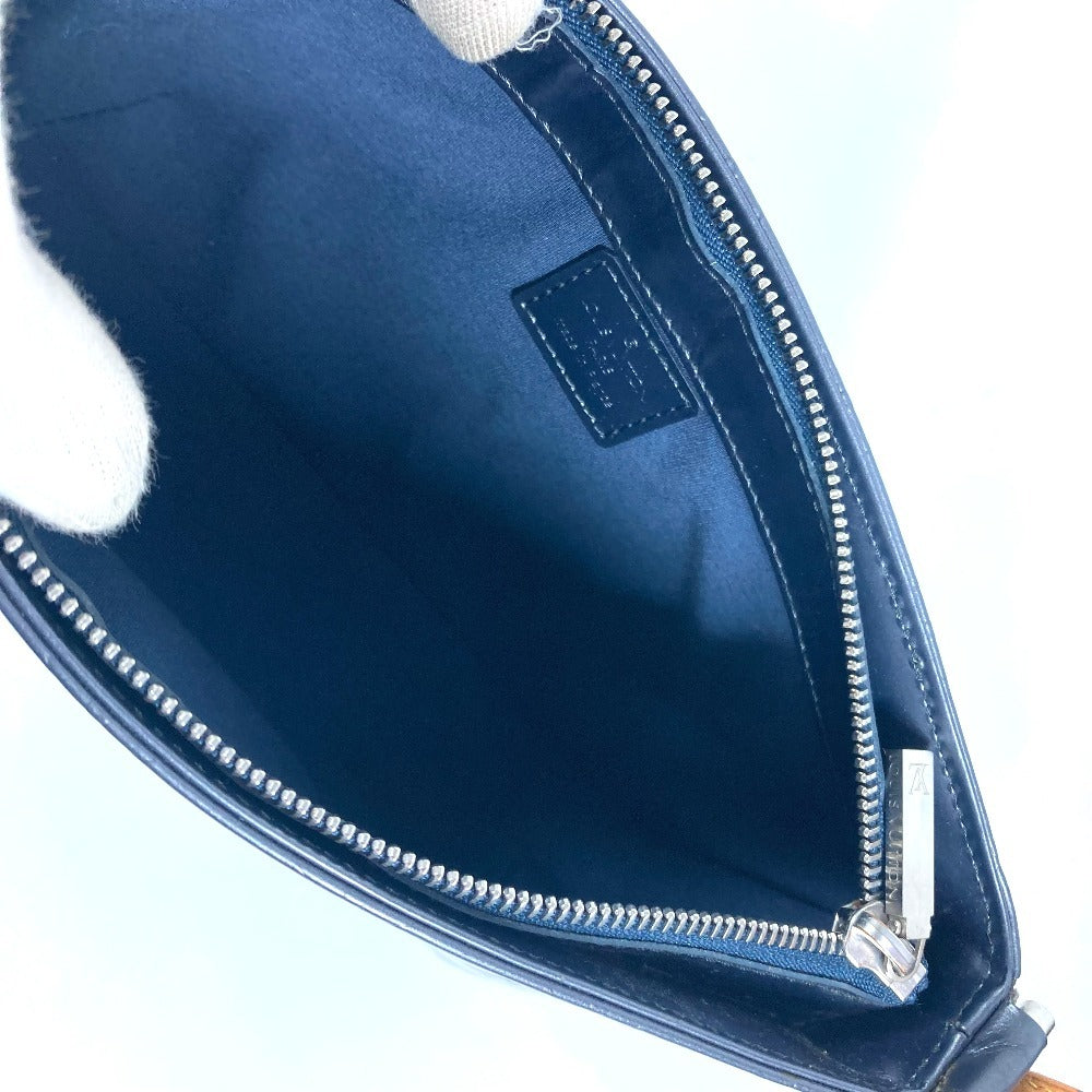 LOUIS VUITTON Shoulder Bag M55145 Monogram mat leather Navy Monogram mat Fowler Women Used Authentic
