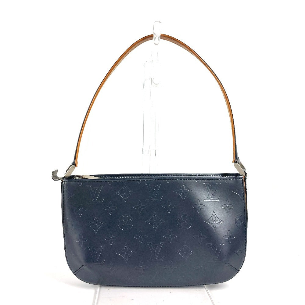 LOUIS VUITTON Shoulder Bag M55145 Monogram mat leather Navy Monogram mat Fowler Women Used Authentic