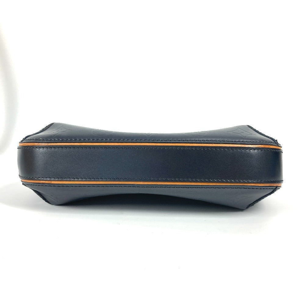 LOUIS VUITTON Shoulder Bag M55145 Monogram mat leather Navy Monogram mat Fowler Women Used Authentic