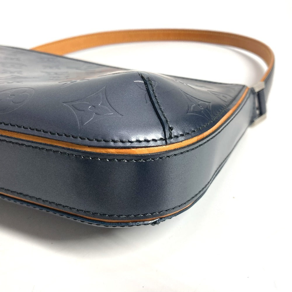 LOUIS VUITTON Shoulder Bag M55145 Monogram mat leather Navy Monogram mat Fowler Women Used Authentic