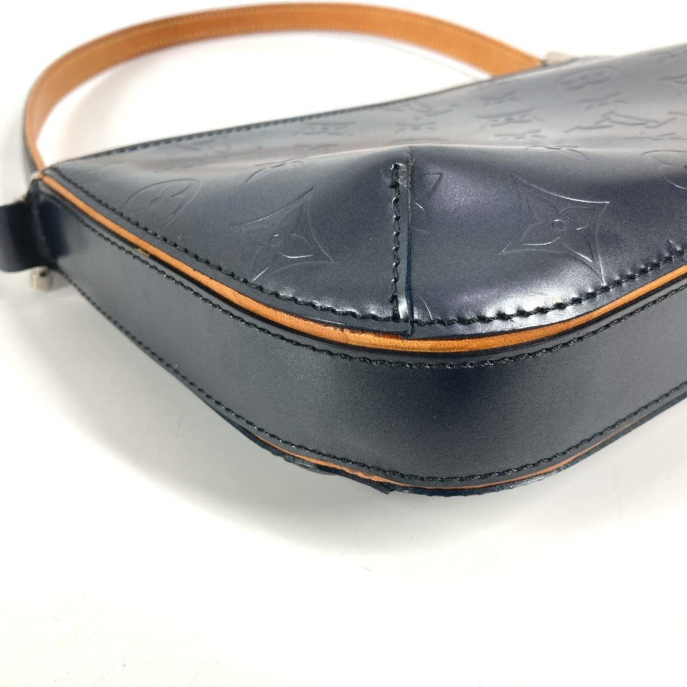 LOUIS VUITTON Shoulder Bag M55145 Monogram mat leather Navy Monogram mat Fowler Women Used Authentic