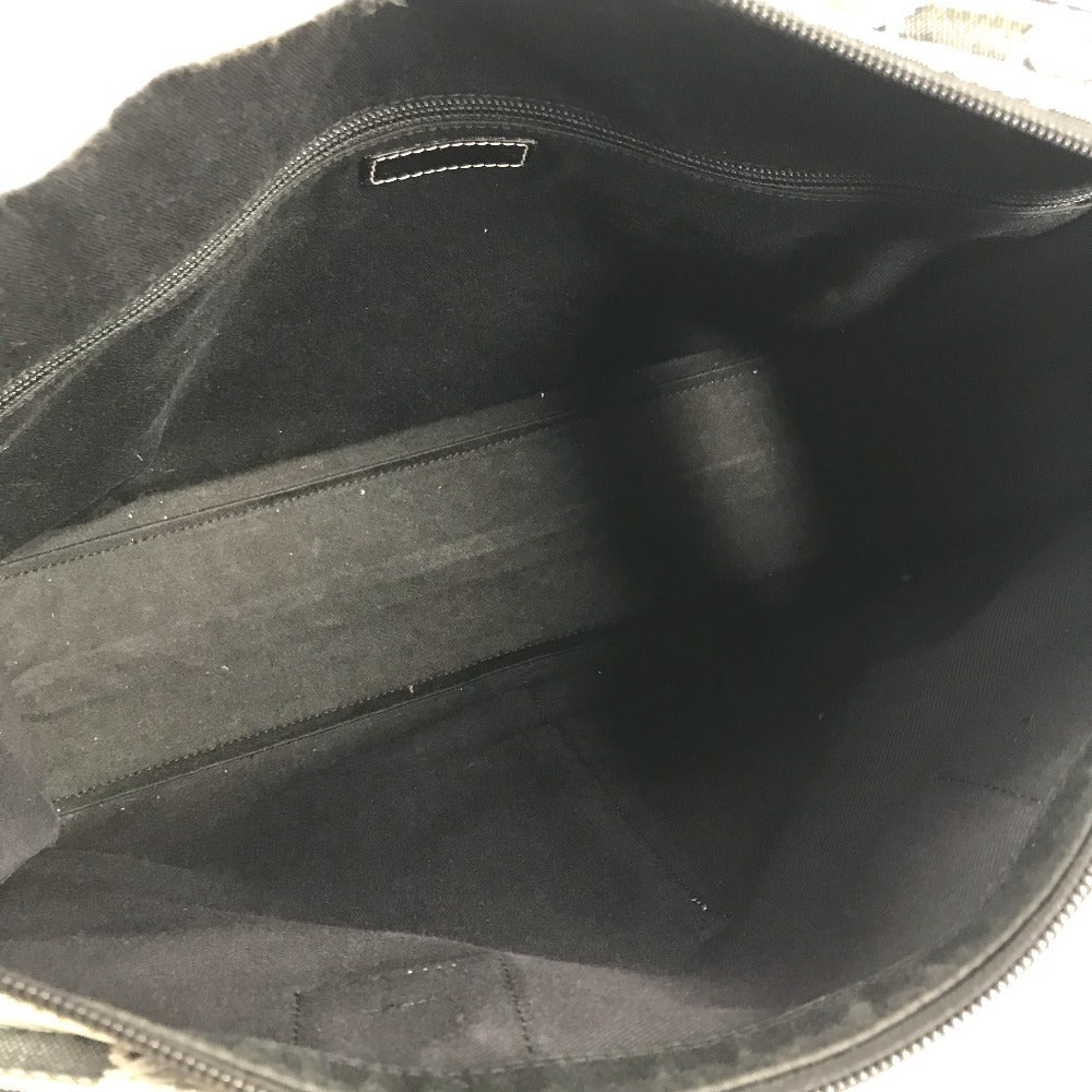LOEWE Business bag Leather / canvas Gray type Anagram logo