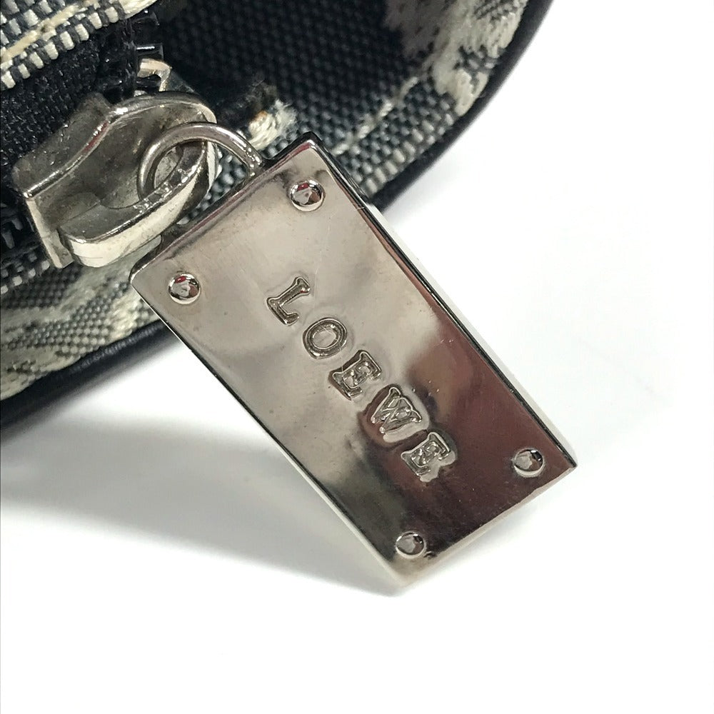 LOEWE Business bag Leather / canvas Gray type Anagram logo