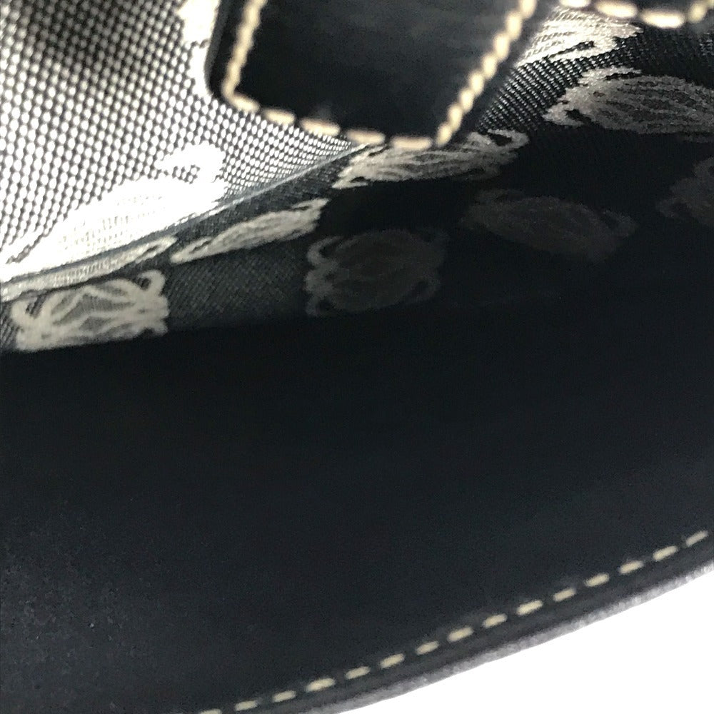 LOEWE Business bag Leather / canvas Gray type Anagram logo