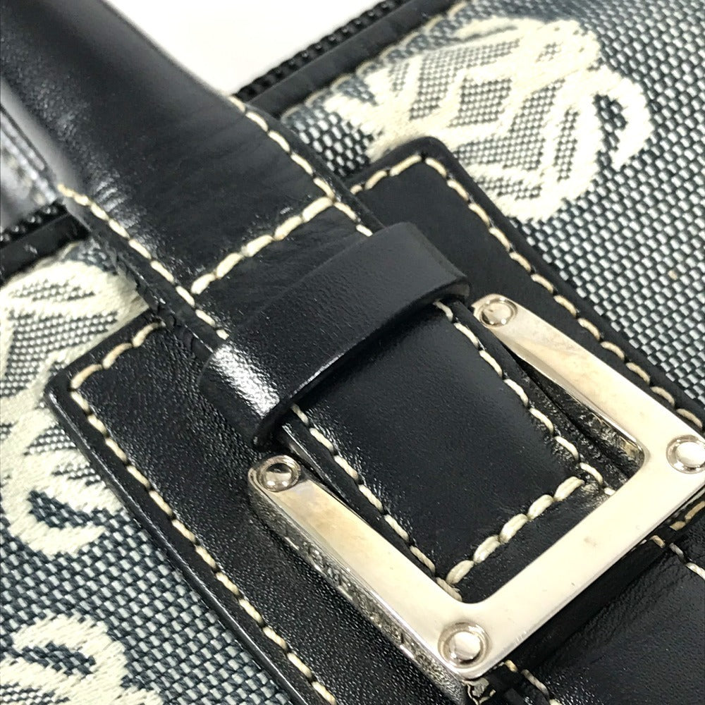 LOEWE Business bag Leather / canvas Gray type Anagram logo