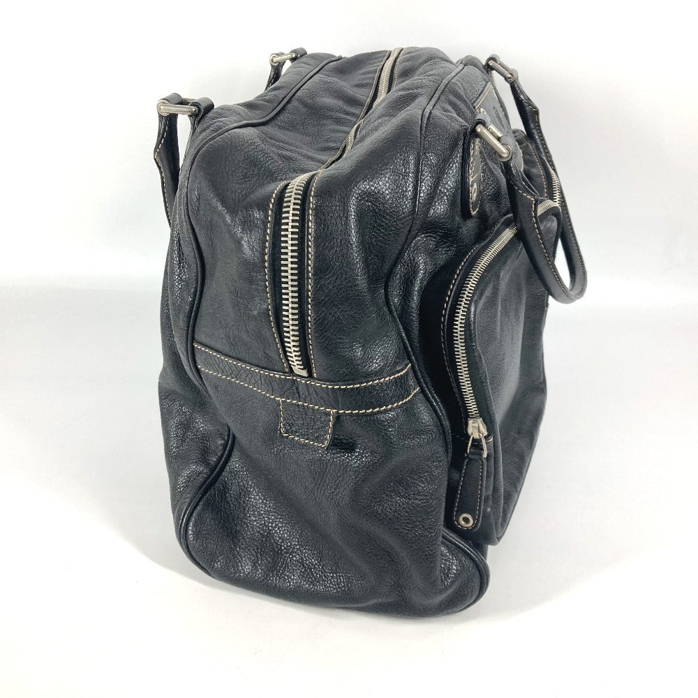 GUCCI Boston Duffel bag 201847 leather black hysteria logo unisex(Unisex) Used Authentic