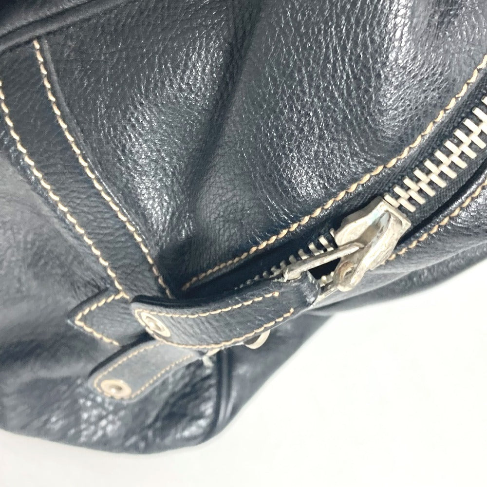 GUCCI Boston Duffel bag 201847 leather black hysteria logo unisex(Unisex) Used Authentic