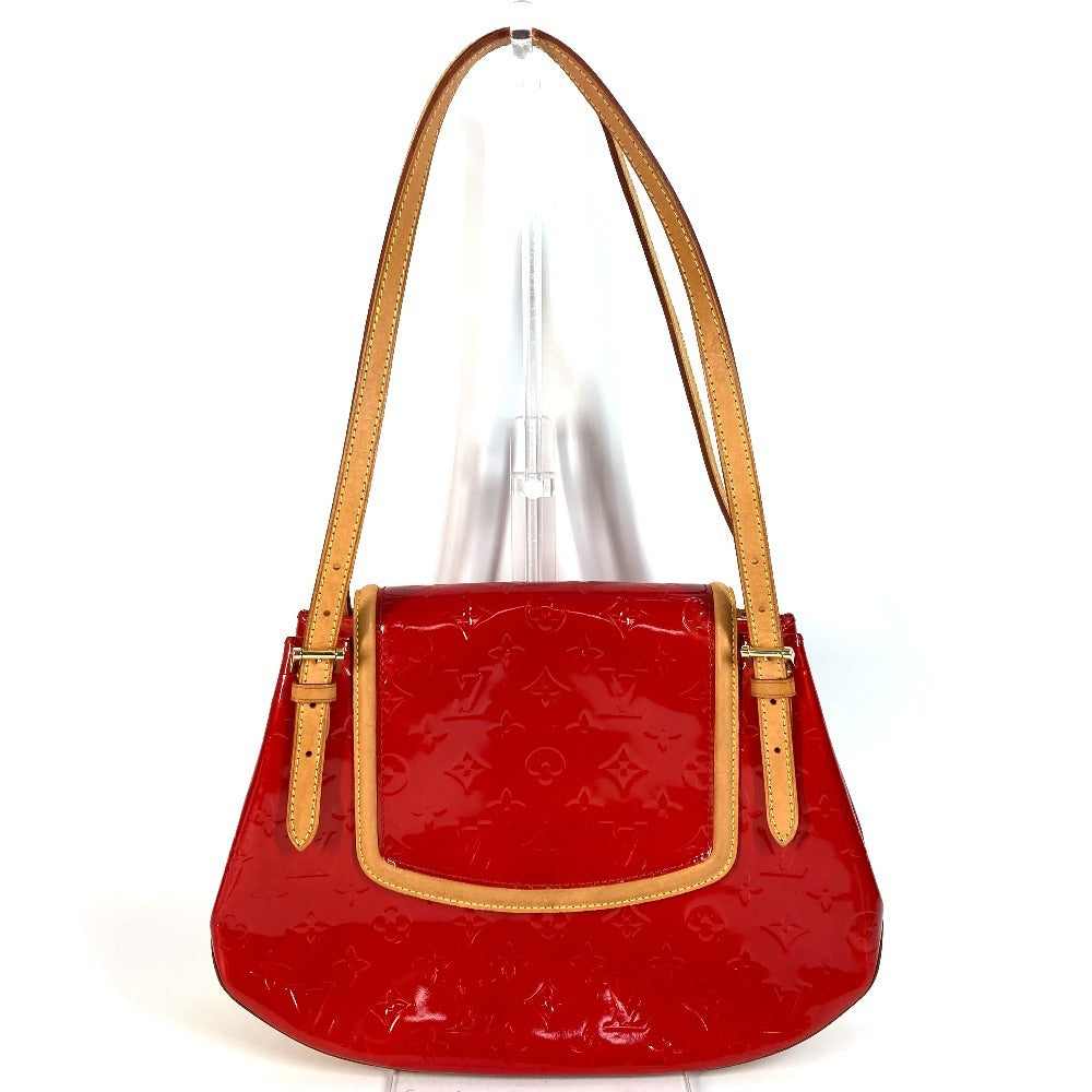 LOUIS VUITTON Shoulder Bag M91287 Monogram Vernis Red Monogram Vernis Skein Bay GM