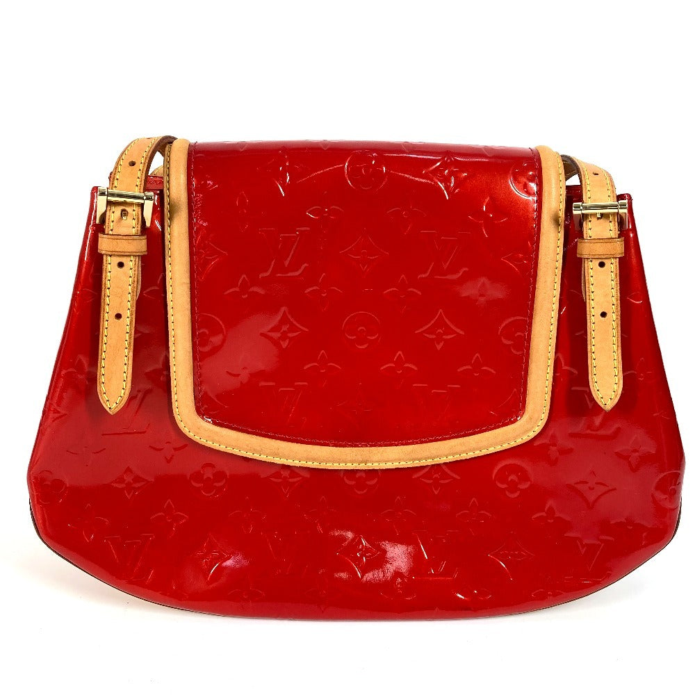 LOUIS VUITTON Shoulder Bag M91287 Monogram Vernis Red Monogram Vernis Skein Bay GM