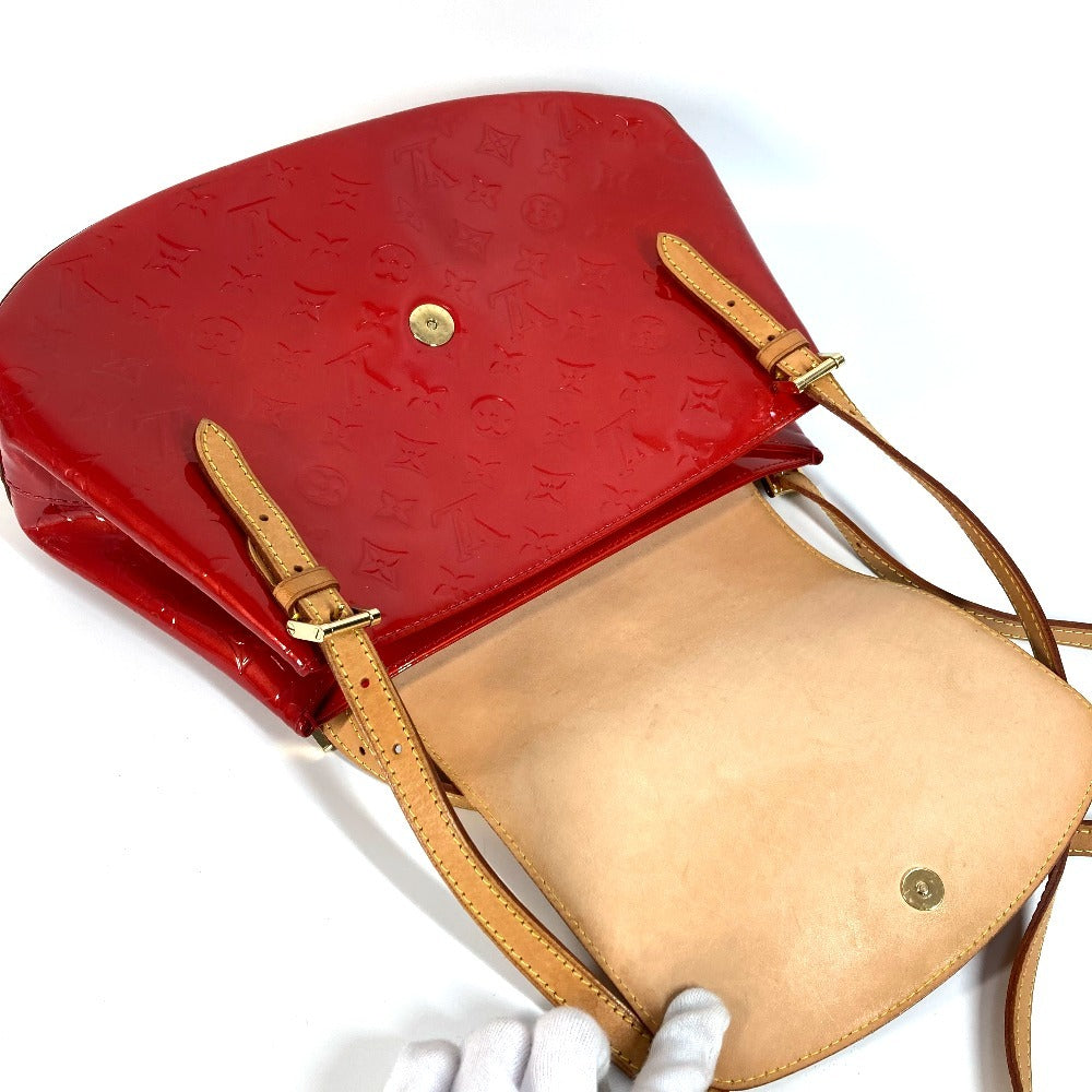 LOUIS VUITTON Shoulder Bag M91287 Monogram Vernis Red Monogram Vernis Skein Bay GM